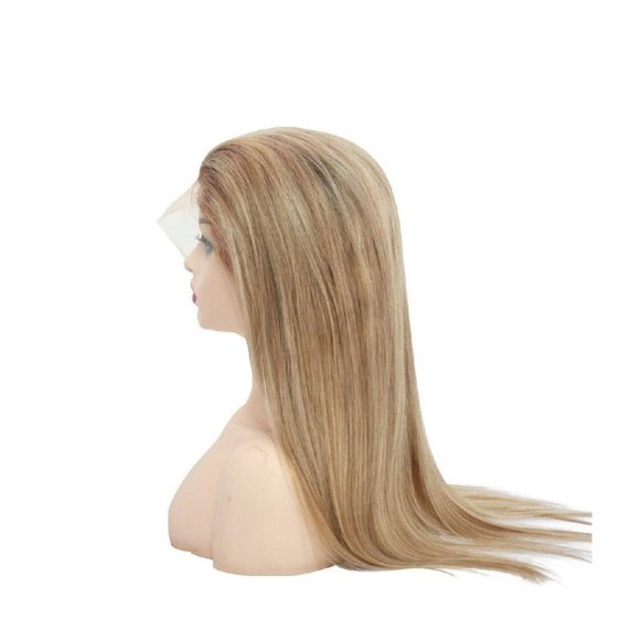 100% Human Hair Lace Front Wig Color: Balayage 20" - Picture 3 of 4
